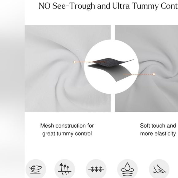 Popilush Women's White Deep V Shapewear Tummy Control Corset Bodysuit Size XL - Picture 4 of 10